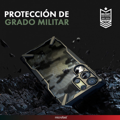 Imagen 6 de 10 de Funda Ringke Original Samsung S23 Ultra Fusion-x Black Tpu