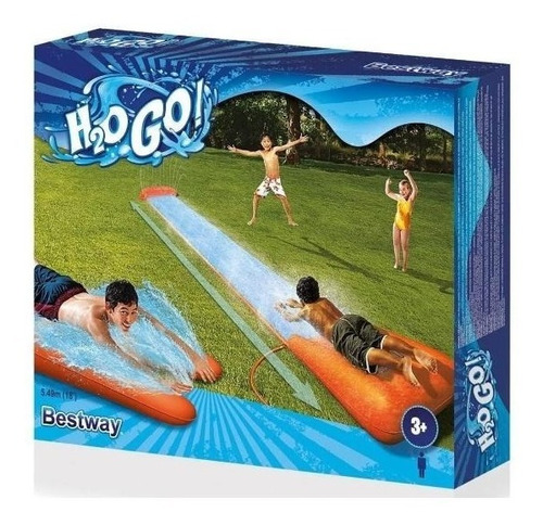 Pista Deslizable Individual H2o Bestway Con Aterrizaje 