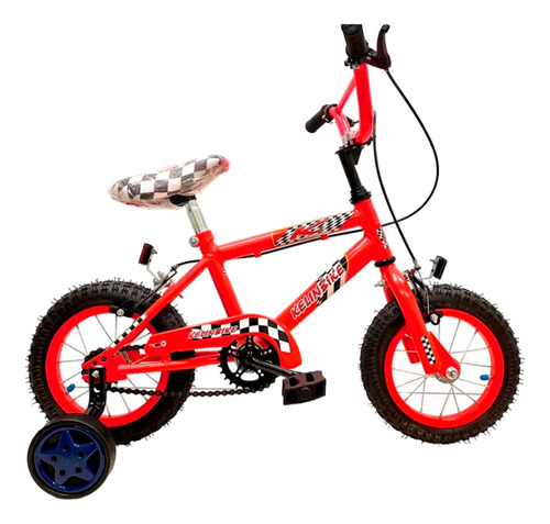 Bicicleta Infantil Cross Kelinbike Rod 12 Roja + Rueditas