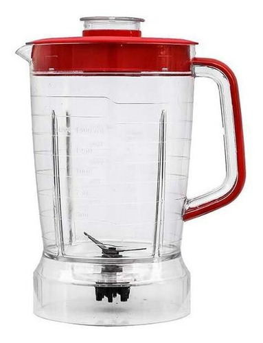 Copo Liquidificador Mondial L-850w 900w Cristal Vermelho