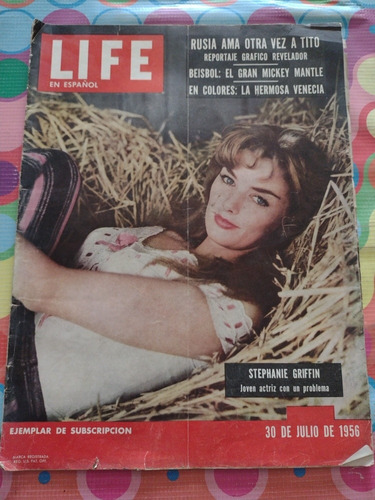 Revista Life Stephanie Griffin 30 Julio 1956 W