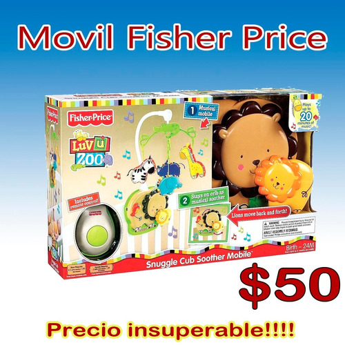 Imagen 1 de 1 de Movil Fisher Price Con Control Remoto 