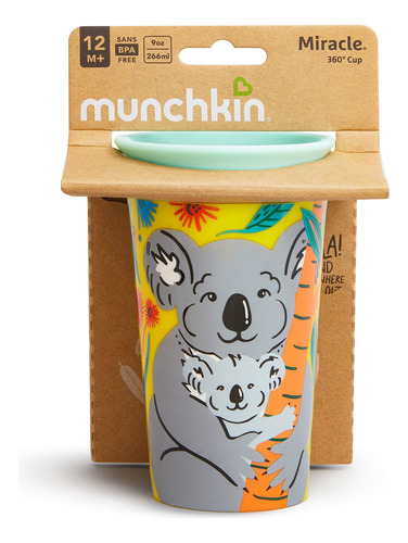 Vaso Para Sorber Munchkin Miracle 360 Wildlove 270 Ml Koala