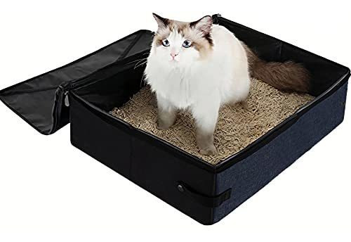 Imagen 9 de 9 de Arenero Para Gato Portátil (40 X 32 X 15), Ligero