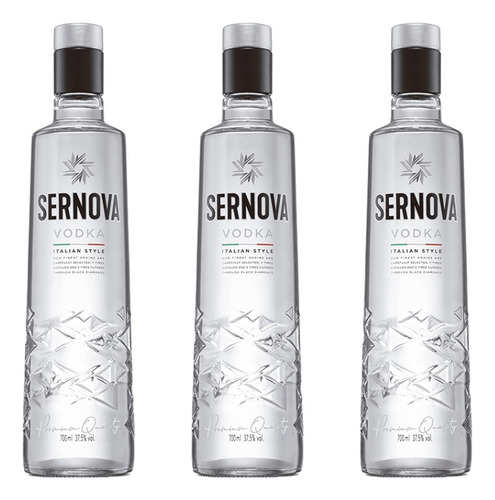 Vodka Sernova 700ml X3 Zetta Bebidas