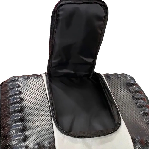 Bolso Pesca Tech Pro Guide Base Tapa Rigida Cajas Señuelos Color Rojo