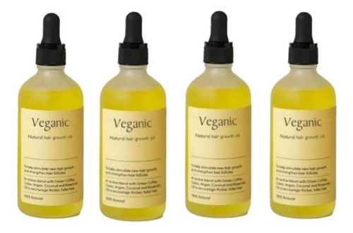 Para 4pcs Aceite Esencial Para Cuidado Del Cabello Veganic