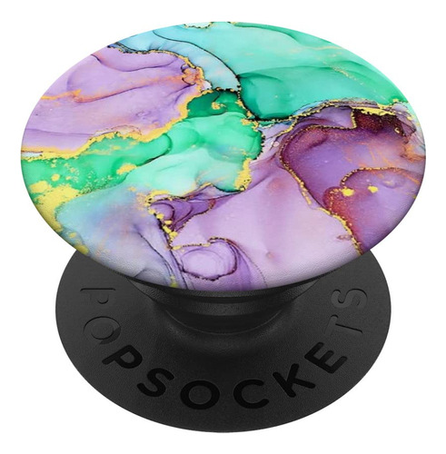 Popsockets Intercambiabl Patron Ilustracion Purpura Verde