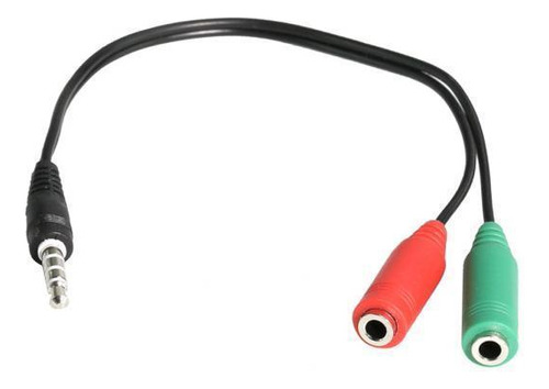 4 Audio Esté De 3,5 Mm A 2 Micrófonos Cable Y Splitter