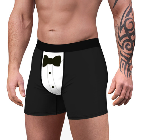 Bragas De Hombre En U Con Estampado Digital Navideño, Transp