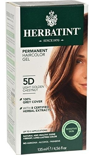 Herbatint Permanent Herbal Haircolour Gel 5d Light Golden Ch