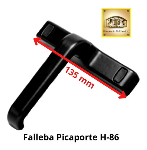Imagen 2 de 8 de Falleba Picaporte H-86 Nuova Frontal Modena 45º Multipunto