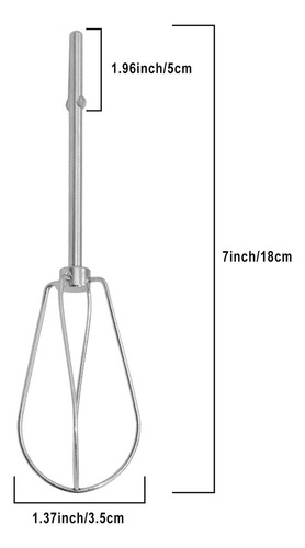 2 Piezas W10490648 Mezclador De Mano Batidor Compatible Con