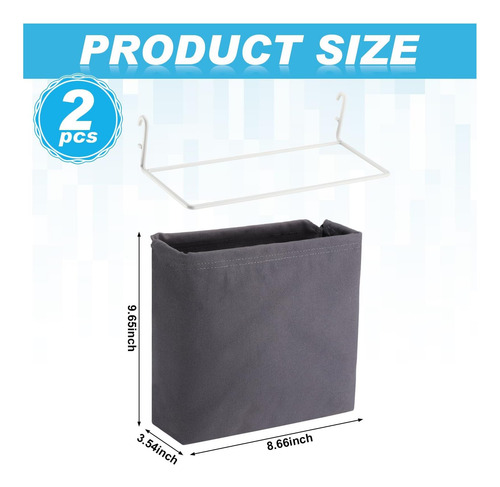 Vincreem 4 Pcs Pegboard Bolss Con Ganchos Cestas Tejidas De