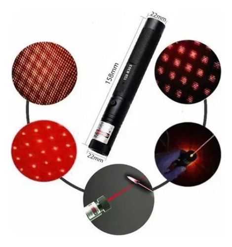 Puntero Láser Rojo De Alta Potencia Usb De 10000 M