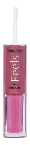 Labial Ruby Rose Duo Lips Feels Tono 357