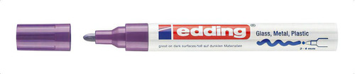 Marcador Permanente Tinta Esmalte Edding 750 Color Violeta
