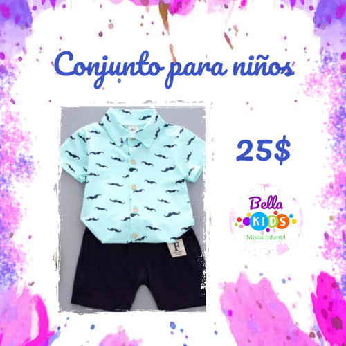 Conjunto Para Niños Short Y Camisa