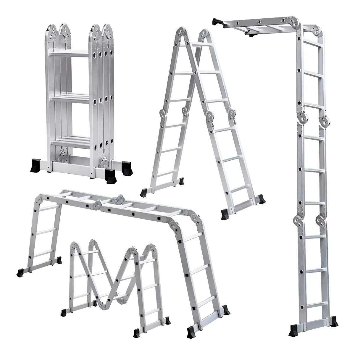 Escalera Aluminio Multiposiciones 8 En 1 150 Kg 3.6 M ADIR 947