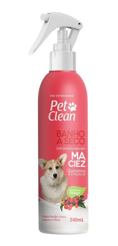 Banho A Seco Natural Maciez Para Cachorro E Gato 240ml