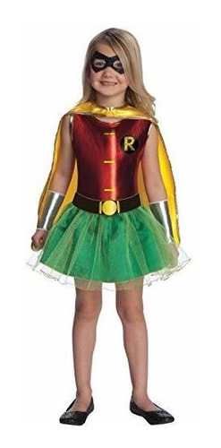 Vestido Tutú De Robin Para Niña De La Liga De La Justicia, B