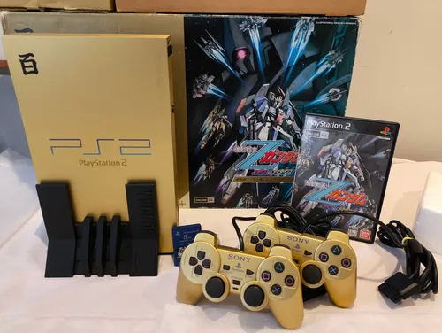 Playstation 2 Edição Limitada Gundam Z Ps2 Fat Gold Dourado