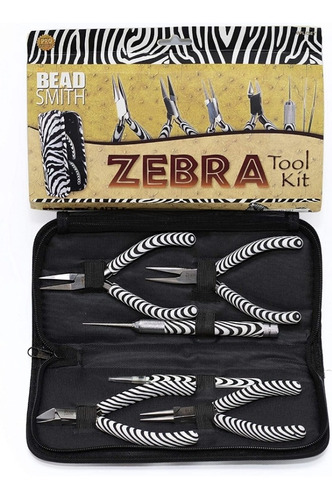 Estuche De Pinzas Básicas Para Bisutería  De Zebra 