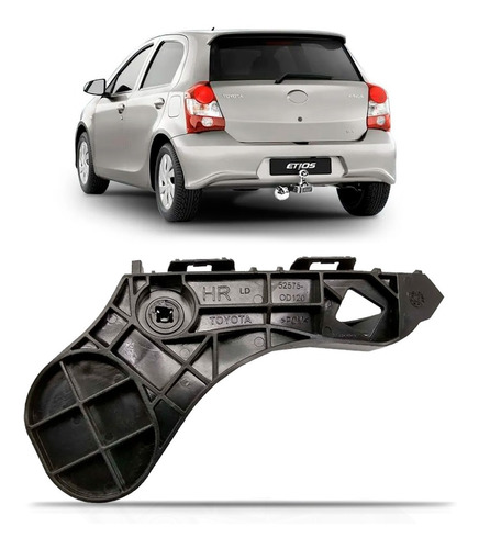 Guia Suporte Parachoque Traseiro Etios Hatch 2013/16 Oferta