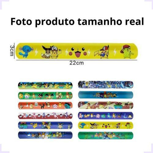 Pulseira Pokémon Pikachu E Sua Turma Coloridos Infantil