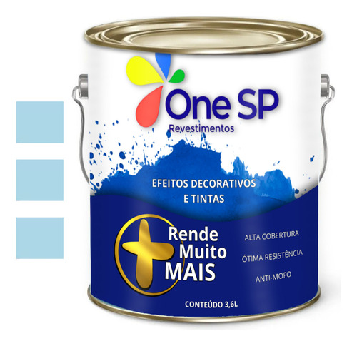 ONESP Acrílica Azul Bebe Tinta Parede 3,6 L Interno/externo