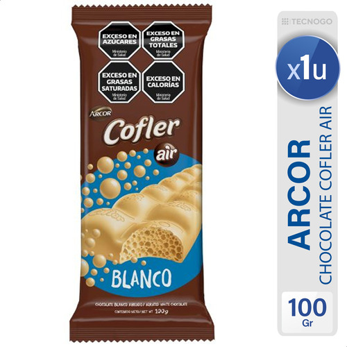 Chocolate Cofler Blanco Air Arcor Dulce - Mejor Precio