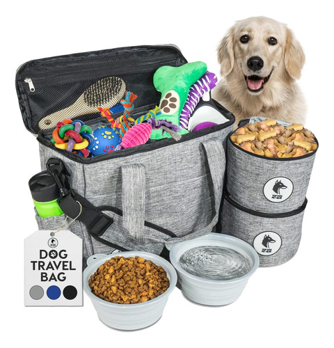 Top Dog Pet Gear Bolsa De Viaje Para Perros Gris Para Sumini