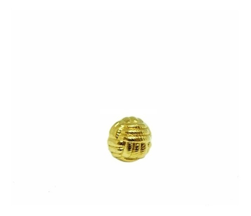 Botão Esfera Dourado - 25 Unidades