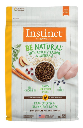 Croquetas Instinct Be Natural Pollo 6 Kg Para Gatos