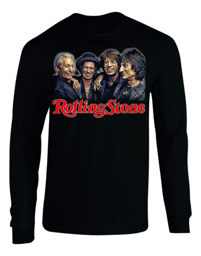 Camiseta Rolling Stones Manga Larga Camibuso Sueter Geeks