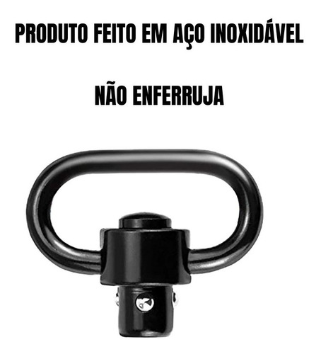 Imagem 4 de 7 de Zarelho De Engate Rápido Para Bandoleira Cbc Military