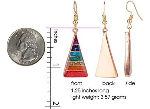 Pendientes Curativos De Chakras Bohemios Hechos A Mano Para