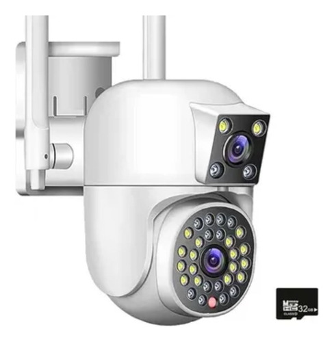 Camara Ip Exterior Doble Lente. App 390eyes