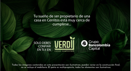 Verdii, Casas Campestres De 1 Piso En Cerritos