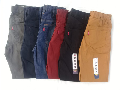 Pantalon Para Niño Con Elastico Paquete De 3 Mayoreo