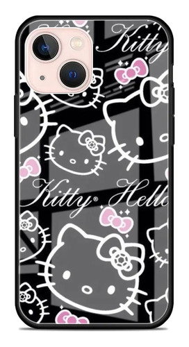 Bonita Funda De Teléfono De Cristal De Hello Kitty Adecuada