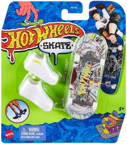 Hot Wheels Skate Para Dedos Tony Hank Grip And Grind Hng39 