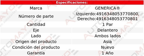 2) Brazos Defensa Delanteras Genérica Silverado 2019-2021