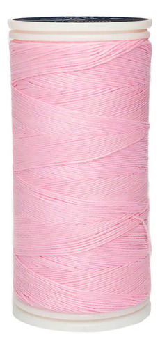 Caja 12 Pzas Hilo Coats Poliéster Liso 3 Cabos Fibra Corta Color T6980-6002 Rosa