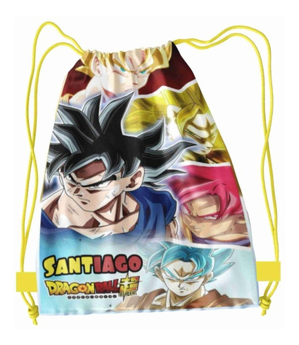 52 Morralitos Dulceros Personalizados Dragon Ball Recuerdo 