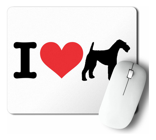 Mouse Pad I Love My Fox Terrier (d0994 Boleto.store)
