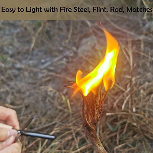 Iniciador De Fuego Fat Rope Stick, Resistente Al Agua Y...