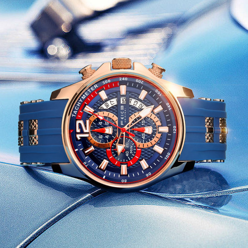 Reloj Deportivo Multifuncional Feice Con Correa De Silicona