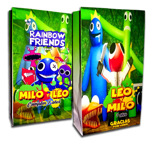 Bolsitas Golosineras Rainbow Friends X 50 Personalizadas