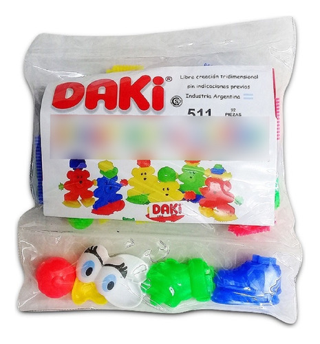 Daki Bolsa 92 Pzas Bloques Para Armar Payaso Ploppy.6 117511